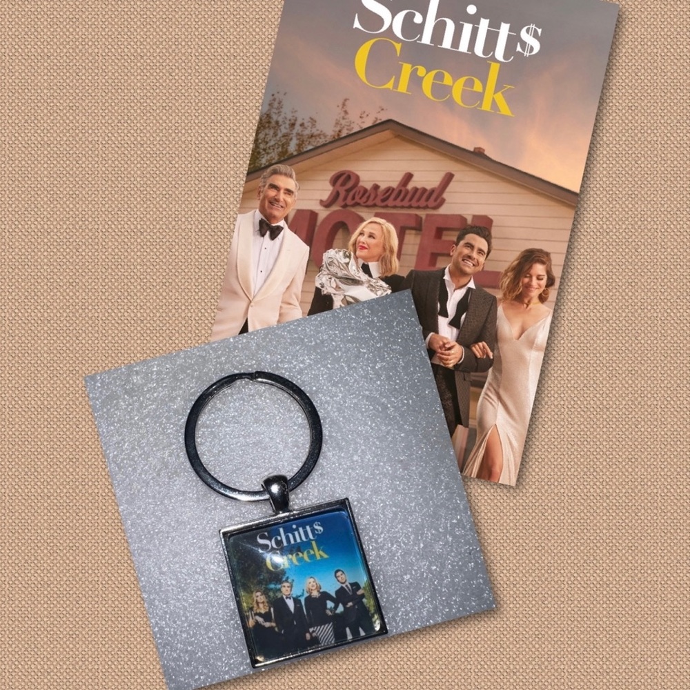 $2 Schitt’s creek keychain new $2 WITH ANY ORDER OF $10 OR MORE